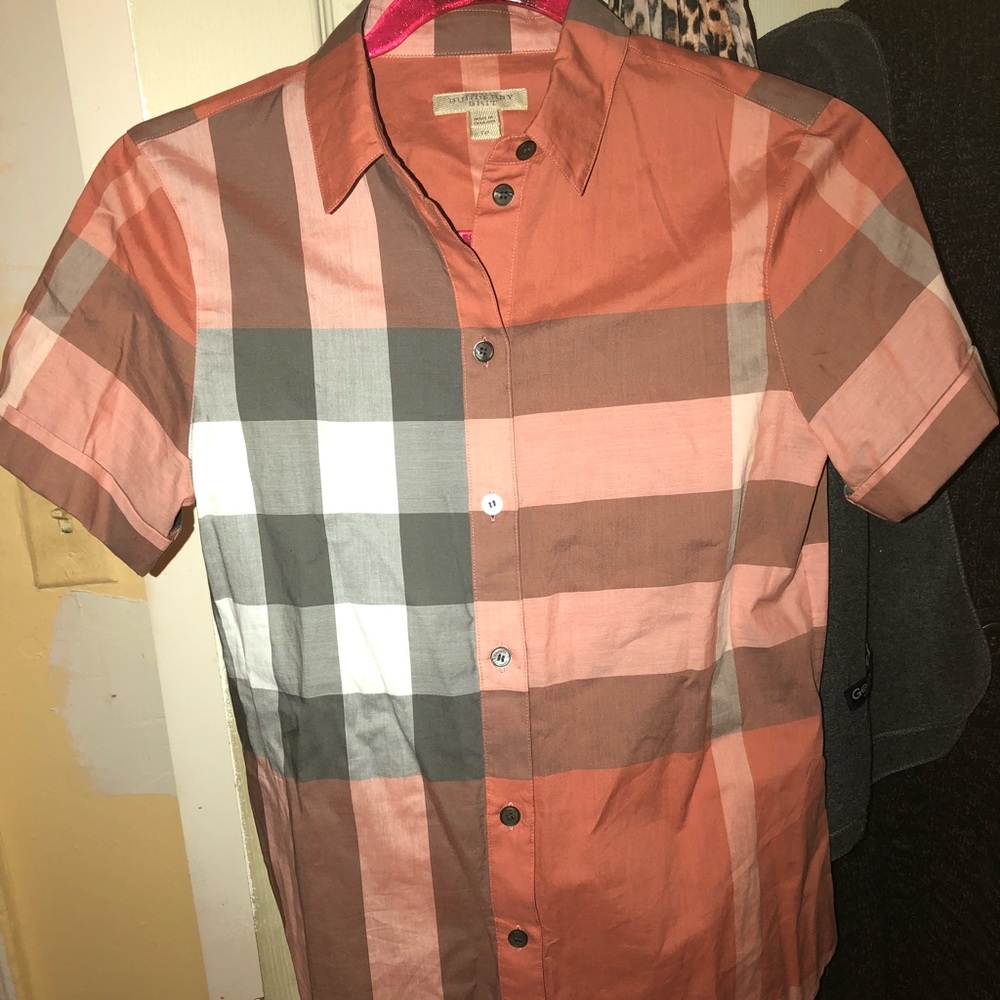 Burberry Brit button-down classic check